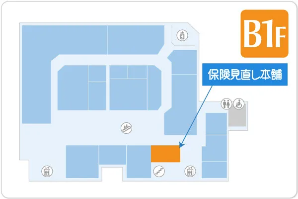 保険見直し本舗 イオンスタイル検見川浜店フロアマップ