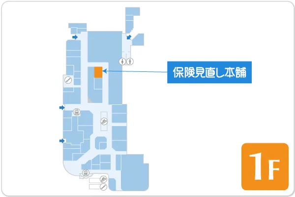 保険見直し本舗 セルバ甲南山手店フロアマップ