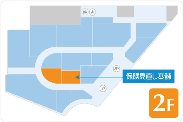 保険見直し本舗 フーディアム武蔵小杉店フロアマップ