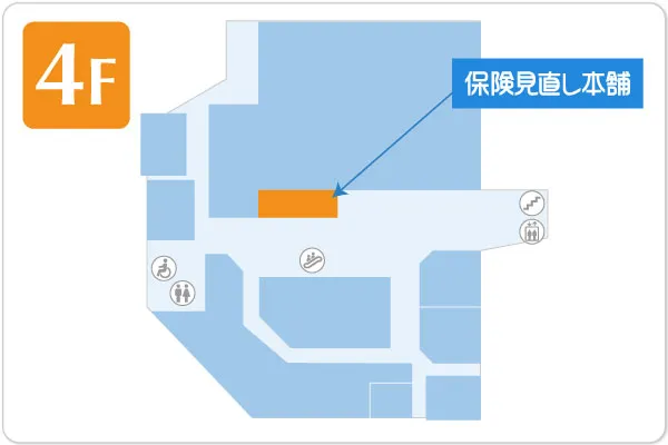 保険見直し本舗 西新井イオン店フロアマップ