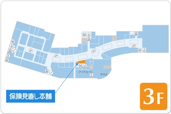 保険見直し本舗 香川イオンモール高松店フロアマップ