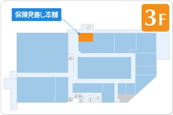 保険見直し本舗 SOCOLA若葉台店フロアマップ
