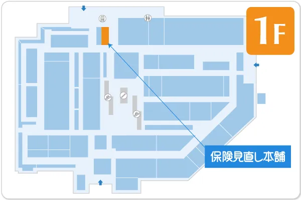 保険見直し本舗 MEGAドン・キホーテ黒磯店フロアマップ