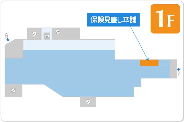 保険見直し本舗 ヨークフーズ東逗子店フロアマップ
