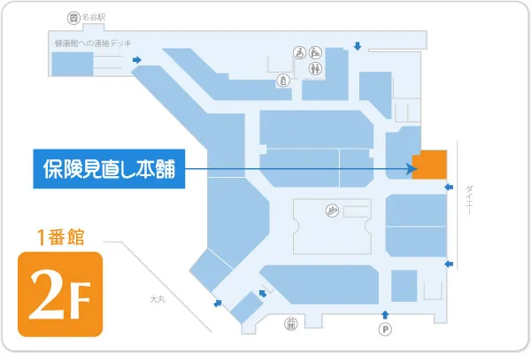 保険見直し本舗 須磨パティオ店フロアマップ