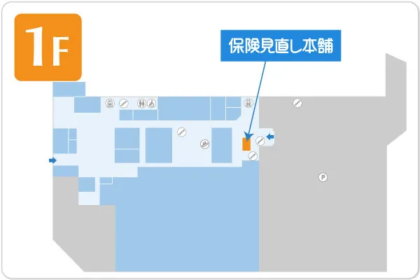 保険見直し本舗 あすみが丘ブランニューモール店フロアマップ