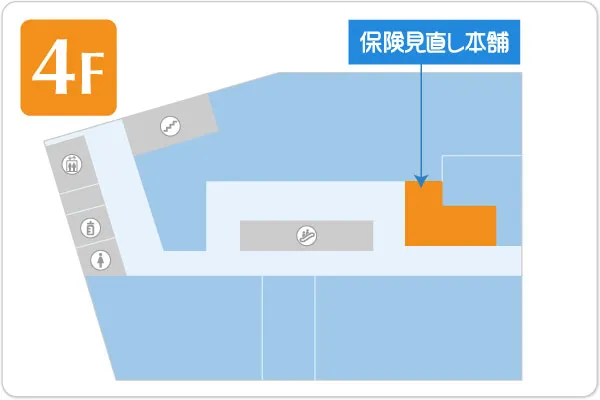 保険見直し本舗 ウィングキッチン京急川崎店フロアマップ